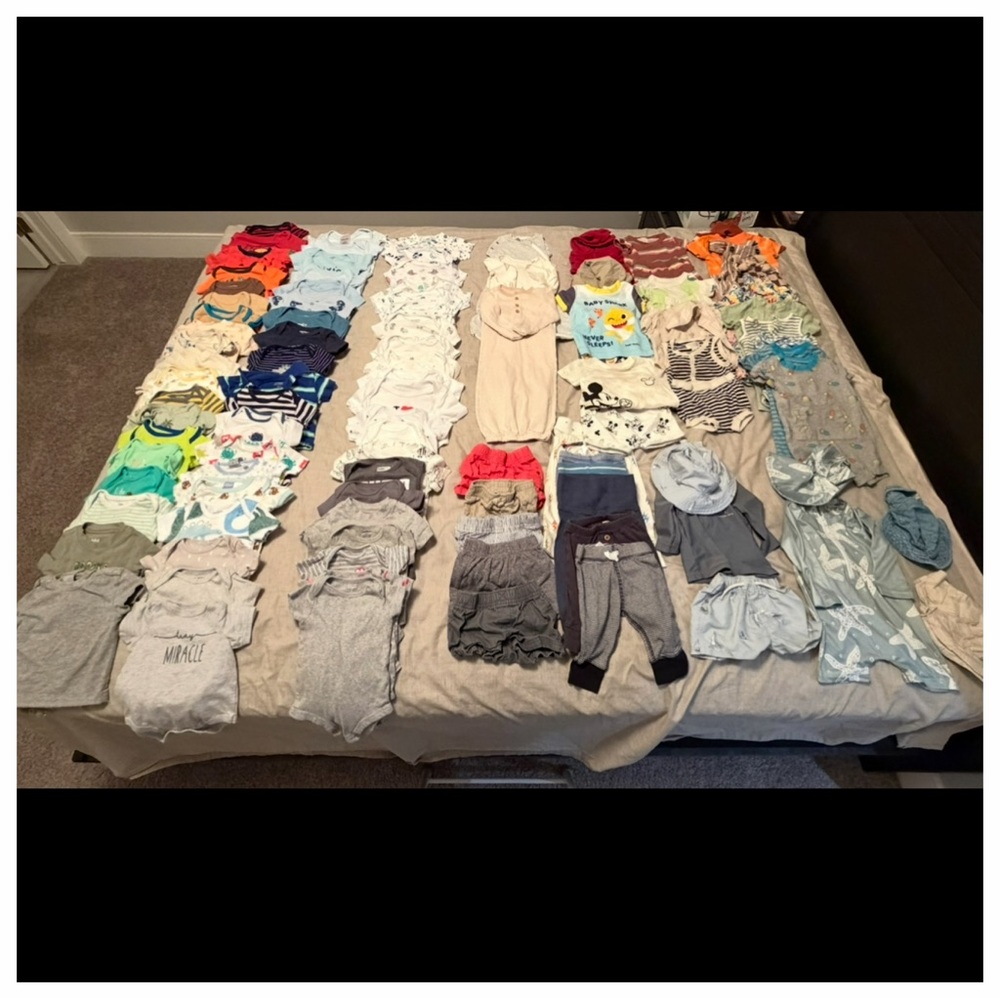 0-3 month spring/summer baby boy clothing lot